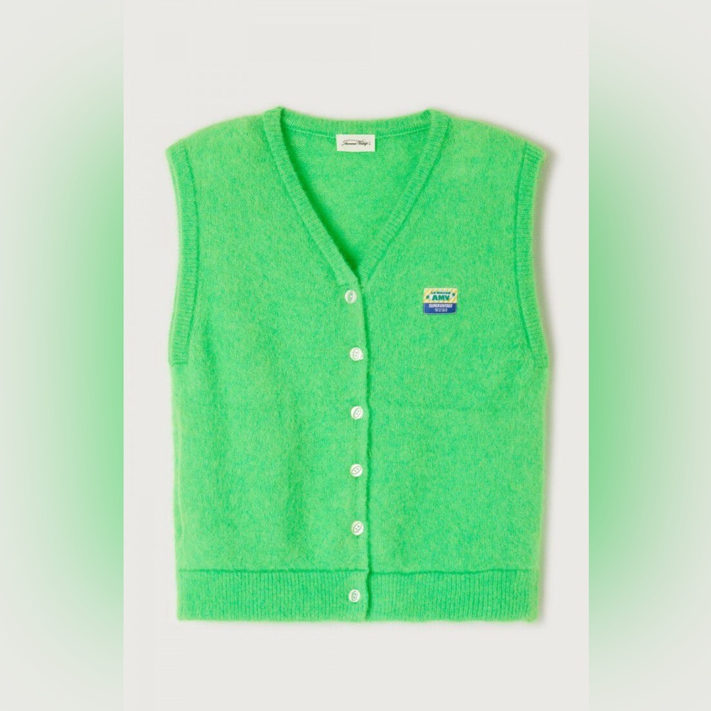 American Vintage Green Sweater Vest